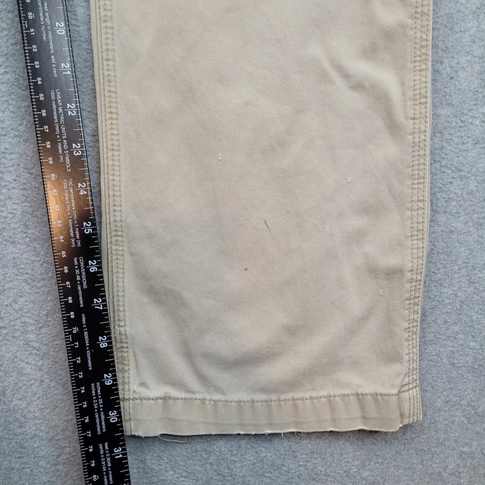 Carhartt Carpenter Pants Mens 34x32 Tan B324 FDK Relaxed Fit Workwear Cotton